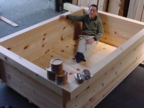 large wooden hot tubs | original hinoki wood japanese bath tubs for soaking and aromatherapy Japanese Bathtub, Diy Hot Tub, Japanese Soaking Tubs, Hinoki Wood, Japanese Bath, Outdoor Tub, Tub Ideas, Outdoor Bath, Bath Tubs