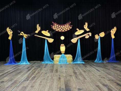 School Function Stage Decoration, Stage Decoration Ideas For School Annual Function, School Alumni Ideas, Annual Day Stage Decoration School, Annual Function Stage Decoration, School Stage Decoration Ideas, Dance Stage Background, Stage Decoration Ideas For College Fest, Annual Function Decoration Ideas