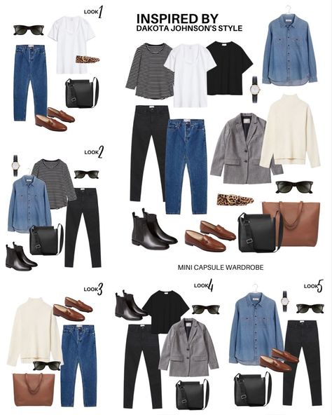 a3545bd79d31f9a72d3a78690adf73fcdesc53029037ri Zara Employee Outfit, Dakota Johnson Capsule Wardrobe, Classic Style Outfits 2023, Dakota Johnson Outfits Casual, Femine Style, Minimalist Uniform, Weekend Capsule Wardrobe, Capsule Wardrobe Winter, Travel Essentials Roadtrip