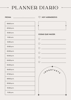 Coral Template, Plan Semanal, A4 Planner, Planner Diario, Homework Planner, Organization Lists, Bullet Planner, Daily Planner Pages, Bullet Journal School