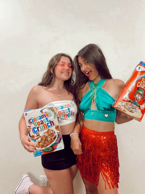 Lucky Charm Halloween Costume, Cereal Costumes Halloween, Lucky Charm Costume, Lucky Charms Halloween Costume, Cereal Mascot Costumes, Cereal Costume Ideas, Cereal Halloween Costume, Cereal Costume, Lucky Charms Costume