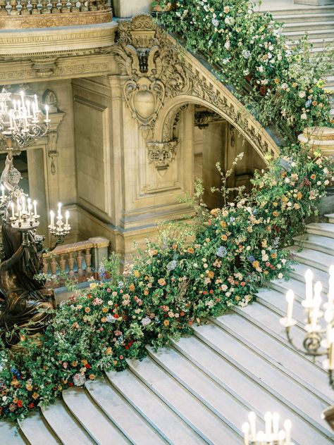 Opera Garnier | Floraison | France wedding florist Opera Wedding, Reasons To Get Married, House Tattoo, Paris Opera House, Opera Garnier, Fairytale Aesthetic, Extravagant Wedding, Luxury Wedding Decor, French Architecture