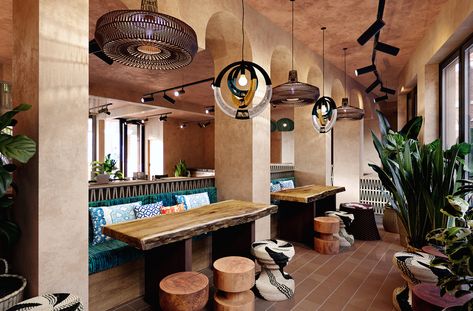 Where To Eat London, Earthy Interiors, Indigo Walls, African Interior Design, London Watch, African Interior, African Crafts, African Home Decor, London Restaurants