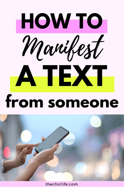 Click for my simple 2 step process to manifest a text from anyone fast! Want to manifest someone texting you? Whether you want a text from your crush, your boyfriend, your girlfriend, your best friend, or someone else - you've got to try these 2 steps! #highvibes #lawofattraction #manifestation #manifest #lawofvibration Manifest Someone, I Manifest, What Do You Feel, Feeling Excited, Law Of Attraction Tips, Visual Learners, Healthy Mindset, Manifestation Law Of Attraction, 2 Step