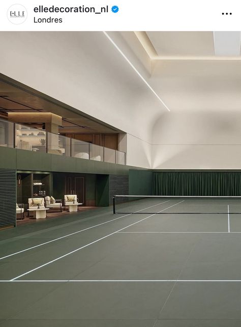 Tennis Room, Tennis Court Design, Indoor Tennis, Malibu Beach House, The Garrison, Tennis Life, Sophisticated Decor, Sport Court, In Door