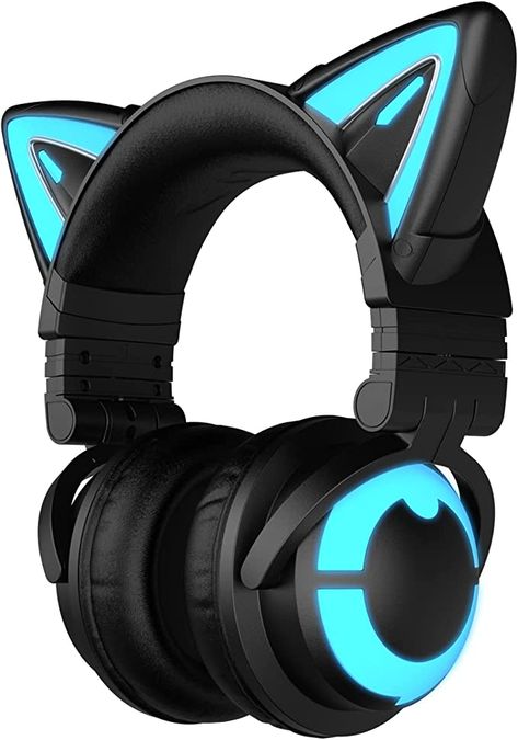 Cat Ear Headset, Cat Headphones, Best Gaming Headset, Teknologi Gadget, Ps4 Headset, Cute Headphones, Headphones Design, Wireless Gaming Headset, Headphone Accessories