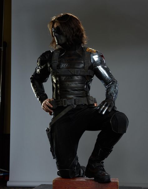 Rumlow X Bucky, Bucky Barnes Long Hair, Bucky Barnes Outfit, 40s Bucky Barnes, Winter Soldier Costume, Captain America Suit, Bucky Barnes Marvel, Barnes Marvel, James Buchanan "bucky" Barnes