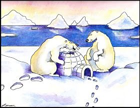 Bado's blog: My favourite Cartoons (11): Gary Larson Polar Bear Eating, Gary Larson Cartoons, Bear Eating, Art Spiegelman, Far Side Cartoons, Far Side Comics, Laughter Is The Best Medicine, Gary Larson, Science Geek