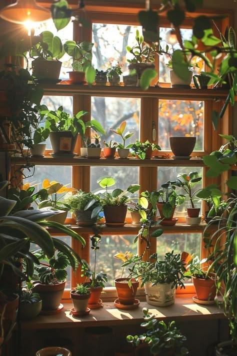 Plant Set Up Indoor, Garden Ideas On A Budget, Low Maintenance Indoor Plants, Balcony Garden Ideas, Earthy Living Room, Privacy Plants, Japanese Style House, Cottage Witch, Earthy Home