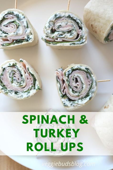 Spinach Cream Cheese Ham Roll Ups, Turkey Rollups With Cream Cheese, Herbed Cream Cheese, Spinach Roll Ups, Turkey Rolls, Ham Roll Ups, Turkey Lunch Meat, Turkey Roll, Turkey Roll Ups