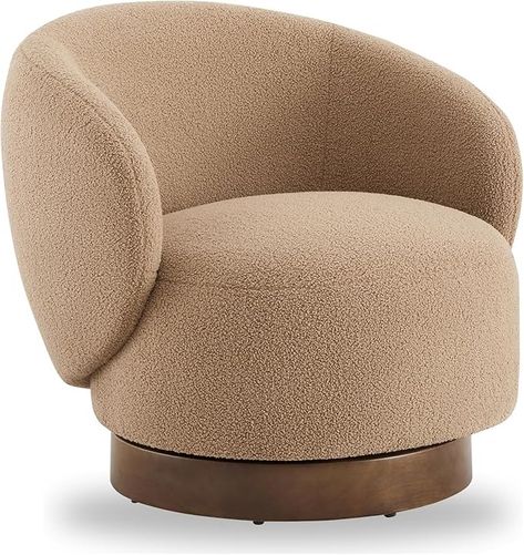 Amazon.com: KISLOT Swivel Accent Chair Round Barrel Armchair Upholstered Performance Fabric for Living Room Bedroom Reading Waitingroom, Set of 1, Cream : Home & Kitchen Barrel Armchair, Swivel Accent Chair, Apartment Furniture, Performance Fabric, Accent Chair, Home Kitchen, Living Room Bedroom, Room Bedroom, Accent Chairs