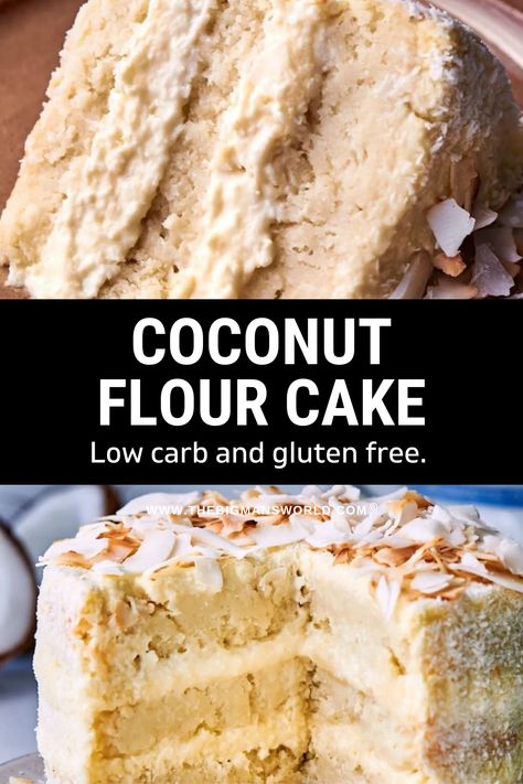 Gluten Free Cake With Coconut Flour, Coconut Flour Cake Recipes Simple, Coconut Flower Recipe, Low Carb Coconut Flour Recipes, Coconut Flour Pound Cake, Coconut Meat Recipes, Keto Coconut Flour Recipes, Recipes With Coconut Flour, Keto Coconut Cake