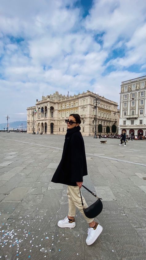 City center 
City
Daylight
Clouds
Trieste
Italy
Italian
Model
Sunglasses
Bag 
Fashion
Walking Trieste Italy, Italy Beaches, 2023 Travel, Italy Outfits, Trieste, Summer Photos, Autumn Outfit, Free Travel, Strike A Pose