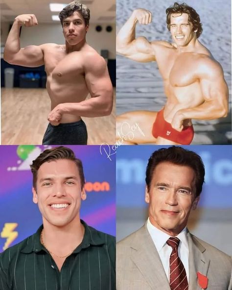 Legend Actor Arnold Schwarzenegger vs his son ❤🥰 #BOOMchallenge Arnold Schwarzenegger, The Gym, Gym