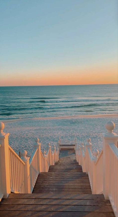 Beach House On The Beach, White House By The Beach, Sea Front House, Beach Calm Aesthetic, Rich Beach Mom Aesthetic, Homes By The Beach, Beach House Aesthetics, Summer Beach House Decor, Seaside Beach House