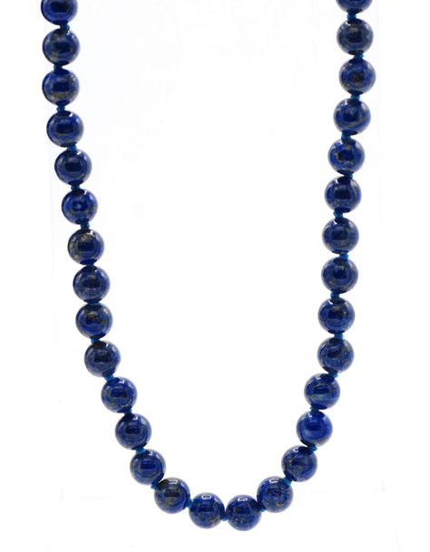 PRICES MAY VARY. Genuine 8mm Lapis Lazuli Beads Genuine 925 Sterling Silver Lobster Claw Clasp Hand Made in the USA This jewelry design was manufactured with the highest quality standards. All efforts are being made to use sustainable resources and socially responsible providers. Lapis is considered a stone of self-knowledge Shiny lapis lazuli beads form a beautiful 30-inch necklace that's perfect for daytime or evening. The 8mm round beads are a nice versatile size, big enough to have an impact Lapis Lazuli Beaded Necklace, Lapis Lazuli Necklace, Lapis Lazuli Beads, Necklace Extender, Bead Necklace, Lobster Claw, Lapis Lazuli, Round Beads, Womens Jewelry Necklace