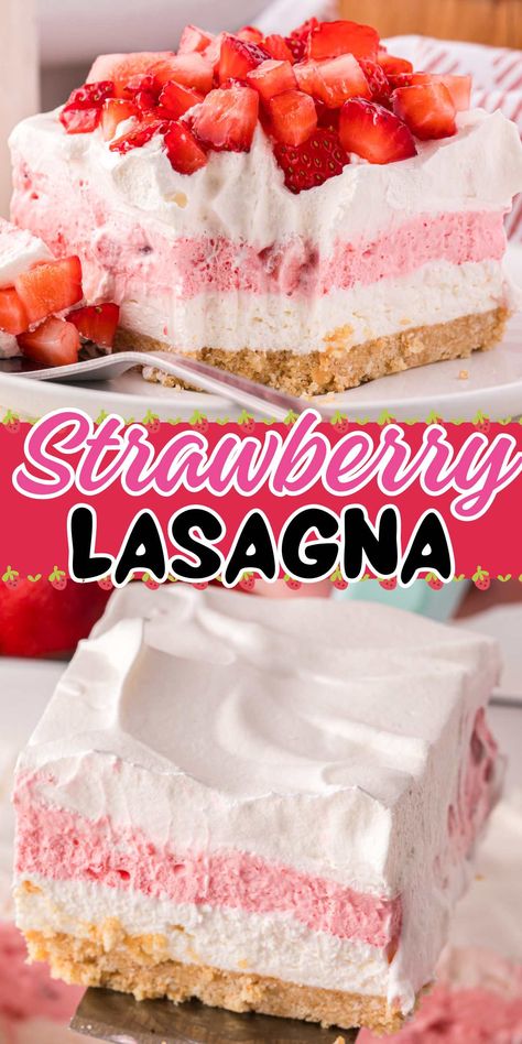 Strawberry Lasagna Desserts, Vanilla Wafer Recipe, Strawberry Lasagna, Cream Jello, Cheesecake Strawberry, Vanilla Wafer Crust, Cool Whip Desserts, Vanilla Wafer, Strawberry Dessert Recipes