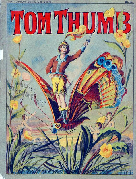 Picture Book Cover, 3d Book Cover, 3d Book, Best Book Covers, Tom Thumb, Vintage Book Covers, Beautiful Book Covers, Cover Book, Vintage Children's Books