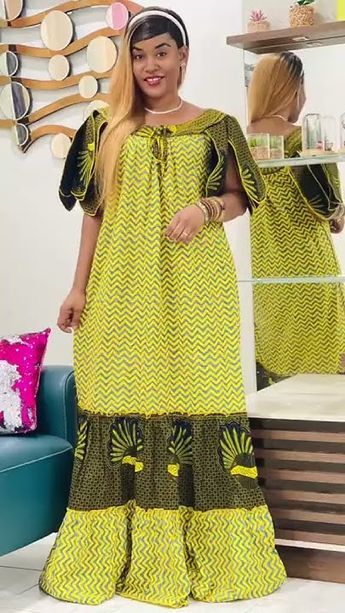 Bubu Gown Styles, Exclusive Gowns, Loose Shirt Dress, African Party Dresses, Long African Dresses, Kaftan Designs, Collection Couture, African Fashion Traditional, African Fashion Ankara