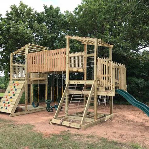 Diy Backyard Playset, Custom Playset, Playset Diy, Playset Plans, Backyard Playset, Diy Playground, Playset Outdoor, Garden Wallpaper, Diy Garden Furniture