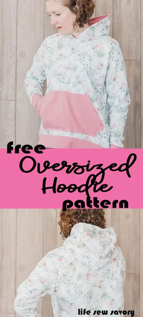 womens sweatshirt sewing pattern from LIfe Sew Savory Hoodie Sewing Pattern Womens, Easy Hoodie Sewing Pattern, Diy Hoodie Pattern, Sew Hoodie Pattern, Free Sweatshirt Pattern, Sewing A Hoodie, Free Sweater Sewing Pattern, Free Sweatshirt Sewing Pattern, Quilted Hoodie Pattern