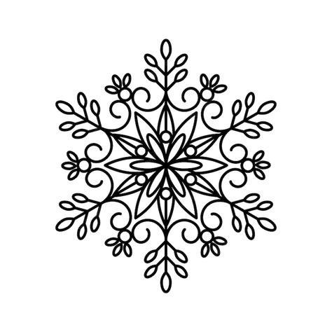 Premium Vector | Decorative snowflake mandala Mandala Snowflake Design, Mandala Snowflake, Snowflake Mandala, Mandala Christmas, Christmas Templates, Snowflake Pattern, Snowflake Designs, Vector Photo, Premium Vector