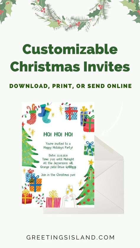 Custom Invites for Christmas Parties Christmas Party Invitations Free Paper Source, Christmas Party Invitations Ideas Diy, Christmas Lunch Invite Template, Free Christmas Invitations Printable, Holiday Invitations Templates Free, Christmas Party Invitations Free Template, Christmas Party Invites Template Free, Free Party Invitations Templates, Family Christmas Party Invitations