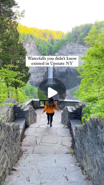 Jacqueline Krawiecki ↟ Adventure Travel on Instagram: "How many did you know? 😉  The best part? All of these Upstate New York waterfalls are easy hikes!   ⚠️ ALWAYS REMEMBER TO:   • Pack out all of your trash and food scraps  • Respect other hikers and wildlife   • Spring is one of the best times to take these easy waterfall hikes but it is also “mud season” in Upstate NY. Wear proper hiking boots and try to avoid overly muddy trails. If you do come across mud, walk straight through it to avoid widening the trails   Which waterfall do you want visit first?  🗺️ My interactive map of Upstate NY has over 130+ of the best things to do in Upstate NY, including waterfalls, campsites, hiking trails and swimming holes.   Unlock it with the 🔗 in on my profile or comment “I’m in!” and I’ll send i Taughannock Falls, Ny Map, Buttermilk Falls, Watkins Glen State Park, Your Trash, The Gorge, Watkins Glen, Waterfall Hikes, Food Scraps