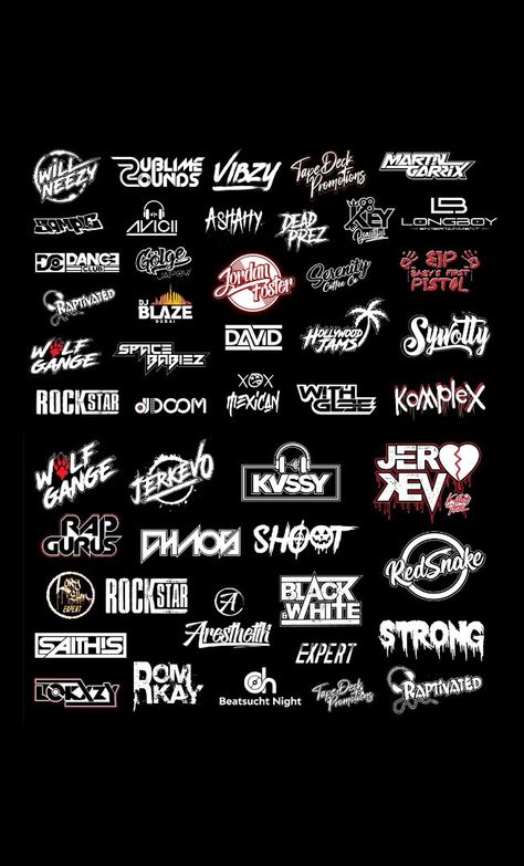 Dj Logos Ideas, Dj Brand Identity, Music Producer Logo, Dj Branding, Dj Logo Design, Dj Logos, Logo Dj, Music Logos, Dj Photography