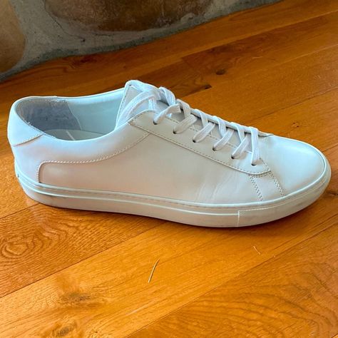 Koio Capri in Triple White - premium leather Koio Capri, Tuscany Italy, Waxed Cotton, Cotton Lace, Full Grain Leather, Italian Leather, White Sneaker, Tuscany, Capri