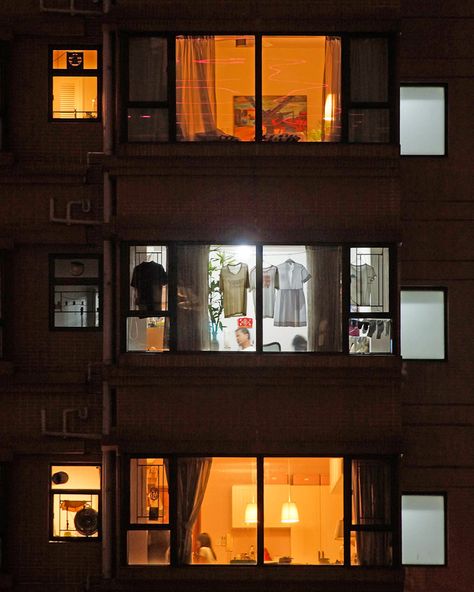 MICHAEL WOLF PHOTOGRAPHY Apartment Window Photography, Michael Wolf, Night Window, Wolf Photography, Window View, The Balcony, Through The Window, Urban Photography, Rear Window