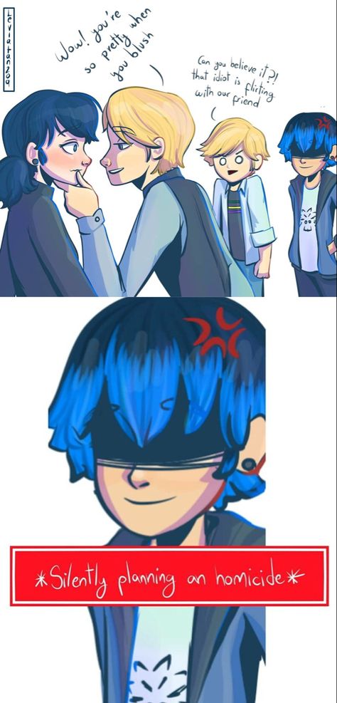 Felix And Marinette, Felix Miraculous, Luka Miraculous Ladybug, Comics Ladybug, Mlb Comics, Miraculous Ladybug Kiss, Ladybug Art, Ladybug And Cat Noir, Miraculous Ladybug Memes