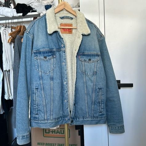 COPY - Levi’s Denim Trucker Jacket - Large men’s Fashion Tips, Denim Trucker Jacket, Large Man, Trucker Jacket, Levi's, Outfit Inspo, Plus Fashion, Fashion Trends, Clothes Design