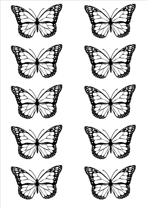 Aesthetic Butterfly Template, How To Make Butterfly Room Decor, Butterfly Ceiling Hanging, Butterfly Template Aesthetic, How To Hang Butterflies On Ceiling, Stuff To Print Out For Room Aesthetic, Ready To Print Stickers, How To Make Hanging Butterflies, Butterfly Hanging From Ceiling Diy