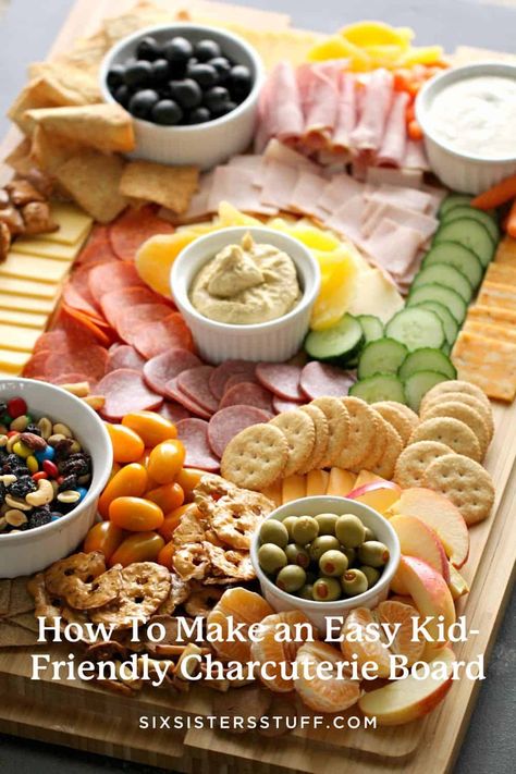 How To Make an Easy Kid-Friendly Charcuterie Board Toddler Charcuterie Board, Kid Charcuterie Board, Camping Charcuterie, Camping Charcuterie Board, Kids Charcuterie Board, Peanut Butter Filled Pretzels, Try New Foods, Wheat Thins, Kids Camping