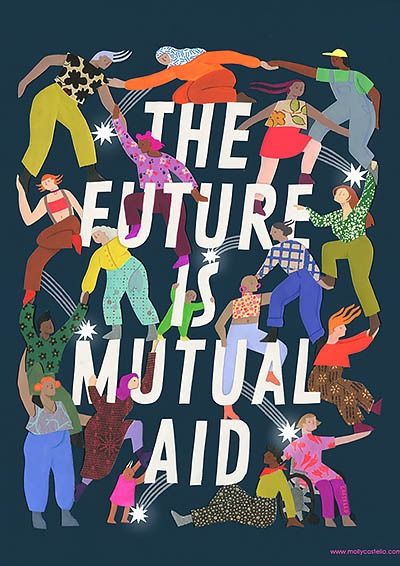 What we love about mutual aid - Solid Ground Mutual Aid, Social Justice, The Future, Giclee Print, Comic Book Cover, Art Design, Mural, History, Instagram