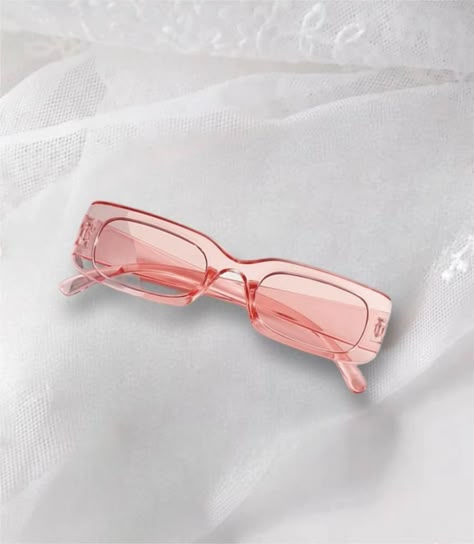 Complete any look with our Square Sunglasses in Pink Light Pink Sunglasses, Pink Sunglasses Aesthetic, Cool Sunglasses Aesthetic, Fancy Sunglasses, Square Aesthetic, Aesthetic Sunglasses, Pretty Sunglasses, Y2k Glasses, Fun Sunglasses