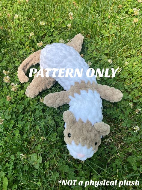 White Crochet Pattern Free, Crochet Patterns Unique, Crocheted Bears Free Pattern, Meme Crochet Patterns, Free Crochet Pattern Plush, Crochet Ferret Pattern Free, No Sew Crochet Plushies, Ferret Crochet Pattern Free, Crochet Plushie Pattern Free