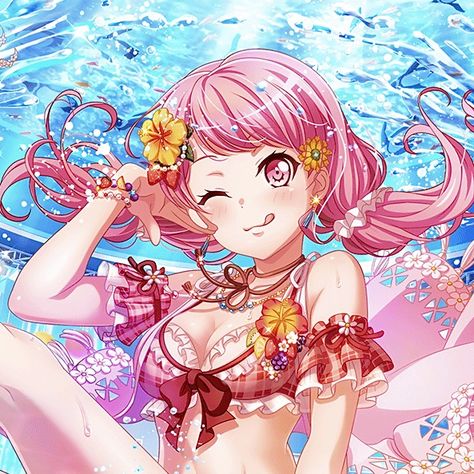 Aya Maruyama Icons, Aya Bandori, Aya Maruyama, Rhythm Games, Icon Pfp, Bangs, Anime, Pink, Quick Saves