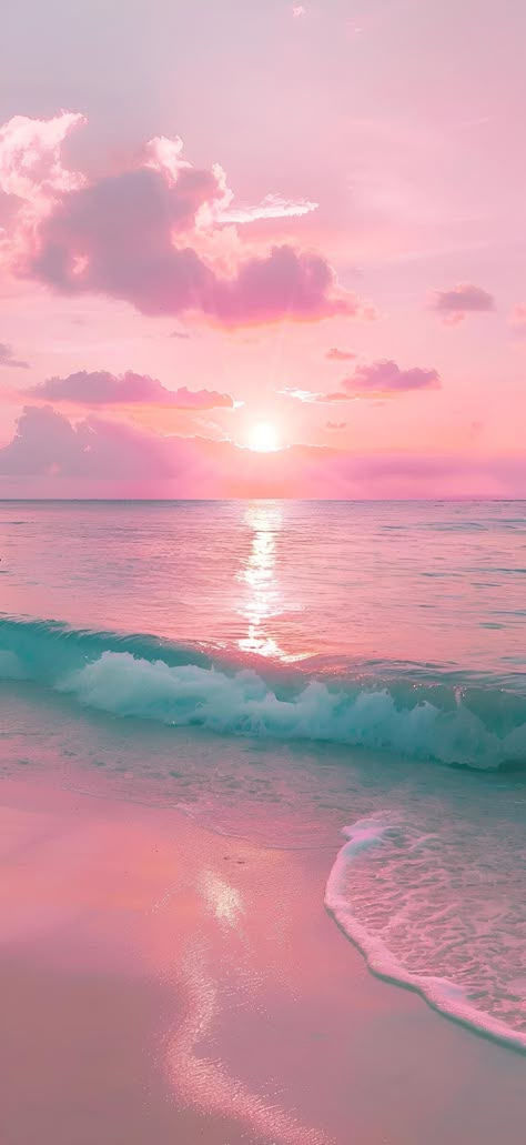 Save & follow for more breathtaking sunsets! This serene beach scene captures a sun-soaked horizon, with the sky ablaze in dreamy pinks and purples. Fluffy clouds dot the expanse, adding to the tranquil ambiance. The warm glow of the low-hanging sun creates a picturesque, peaceful moment. Perfect for those who seek beauty in simplicity. Click the link to purchase an art print or get the image prompt. #SunsetArt #BeachVibes #Serenity #Aesthetic #HomeDecor #imageprompt #Aiimage Sunrise At The Beach Aesthetic, Pink Morning Aesthetic, Selling Sunset Aesthetic, Soft Comfort Aesthetic, Pink Sunrise Aesthetic, Suave Aesthetic, Serenity Aesthetic, Dreamy Pictures, Pink Morning