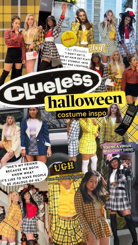 #clueless #cluelessmovie #cluelessaesthetic #cherhorowitz clueless halloween costume, duo halloween costumes, bff halloween costumes, cher and dionne, girly halloween costume, costume ideas, girly Halloween Costumes Clueless, Cher And Dionne Costume, Duo Halloween Costumes Bff, Halloween Costumes Bff, Halloween Costume Duo, Costume Duo, Cher Costume, Cher And Dionne, Clueless Aesthetic