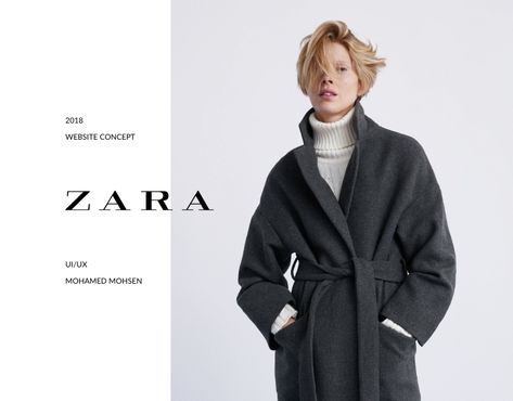 Zara Website Design, Zara Graphic Design, Fashion Social Media Design, Zara Logo, Zara Website, Zara Models, Fashion Website Design, Luxury Clothing Brands, Ads Design