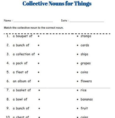 ILoveTeaching: Collective Nouns Worksheets (Things, People and An... Collective Nouns Anchor Chart, Collective Nouns Worksheet, Eng Grammar, English Creative Writing, Nouns Activities, Nouns And Pronouns, People And Animals, Nouns Worksheet, Collective Nouns