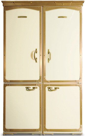 Vintage Style Refrigerator, Antique Fridge, Antique Refrigerator, Antique Appliances, Modern Refrigerator, Panel Ready Refrigerator, Officine Gullo, Old Victorian House, Retro Appliances