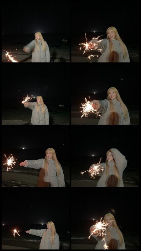 Poses With Fireworks, Firework Photo Ideas, Christmas Selfie, Harry Styles Drawing, Fireworks Photo, Dream Note, Birthday Projects, Book Instagram, Friend Poses