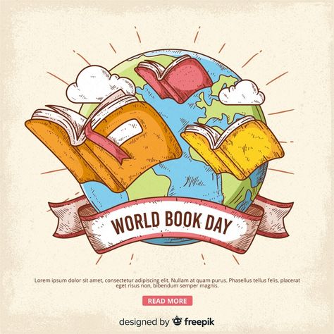 Reading Diary, World Book Day, Day Background, Book Day, Reading Log, Log Book, Book Review, Premium Vector, Favorite Books