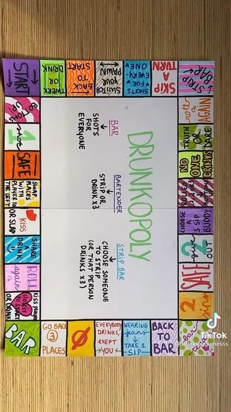 Drinking board game [Video] | Fun party games, Party card games, Drinking games Ice Smirnoff, Drinking Board, Drunk Games, Drinking Board Games, Sleepover Party Games, Alcohol Games, Vodka Ice, Drinking Card Games, Diy Party Games