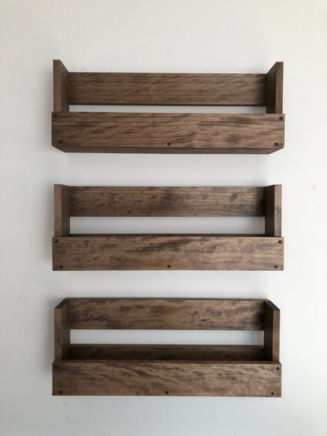 wood shelves kids room Nursery book shelves Set of 3 rustic provincial wood book shelf Wall hanging shelves Kids and Nursery shelf living Bookshelves Nursery, Kids Room Bookshelves, Tre Kunst, Nursery Book, Nursery Bookshelf, Diy Hanging Shelves, Rustic Wood Wall, Wall Hanging Shelves, Nursery Shelves