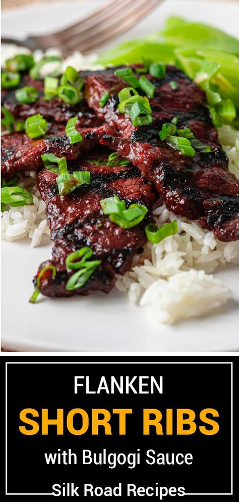 Korean Beef Bulgogi Short Ribs, Pork Flanken Ribs Recipe, Flanked Beef Short Ribs, Flat Beef Short Ribs, Korean Bbq Ribs Marinade, Short Ribs Appetizer, Flanking Short Ribs, Beef Flank Short Rib Recipes, Beef Chuck Flanken Ribs Recipes