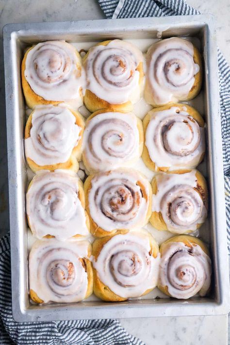 Quick Cinnamon Rolls (1 Rise) – The Kitchen Girl Bo Kho, Quick Cinnamon Rolls, Autumn Desserts, Rolls From Scratch, Easy Cinnamon Rolls, Easy Cinnamon Rolls Recipe, Cinnamon Rolls From Scratch, Memory Quotes, Rolls Homemade